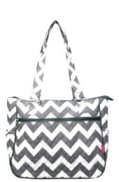 Small Quilted Tote Bag-ZIG594/GRAY